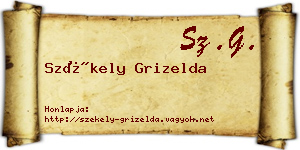 Székely Grizelda névjegykártya